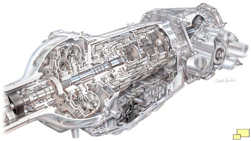 Chevrolet Corvette C7 GM Eight Speed Automatic Transmission, David Kimble Illustration