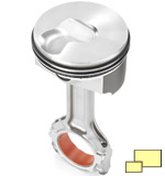 2015 Chevrolet Corvette Z06 LT4 engine piston