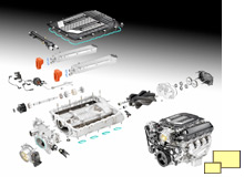 2015 Chevrolet Corvette Z06 LT4 engine exploded view