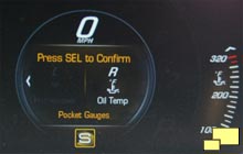 2016 Chevrolet Corvette C7 Pocket Gauges Select