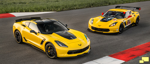 2016 Corvette C7.R Special Edition (left) with Competition C7.R