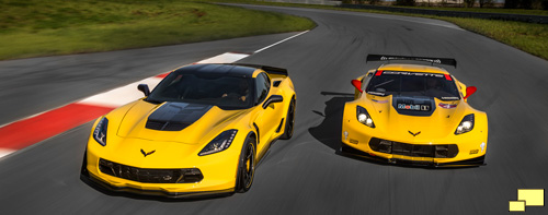 2016 Corvette C7.R Special Edition (left) with Competition C7.R