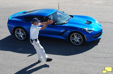 2016 Chevrolet Corvette w/Z51 in Laguna Blue Tintcoat At Willow Springs International Raceway