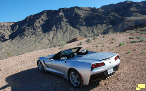 2016 Corvette C7 Convertible in Blade Sliver at the Valley of Fire State Park, Nevada