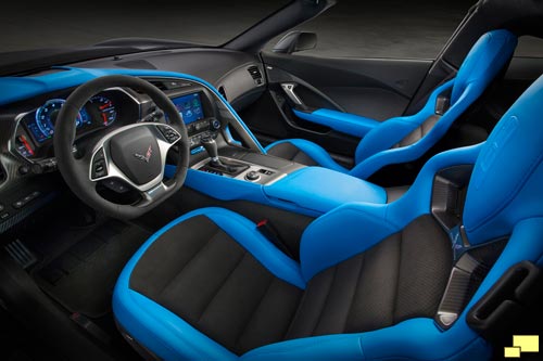 2017 Chevrolet Corvette Grand Sport Tension Blue Interior