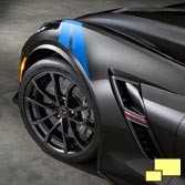 2017 Chevrolet Corvette C7 Grand Sport Front Fender, Wheel and Tire