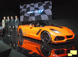 2019 Chevrolet Corvette ZR1 Convertible Press Reveal November 28,2017