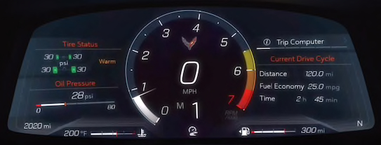 2020 Chevrolet Corvette C8 Stingray Instruments