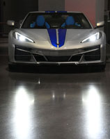 2024 Corvette E-Ray on display at the Petersen Museum, Los Angeles CA