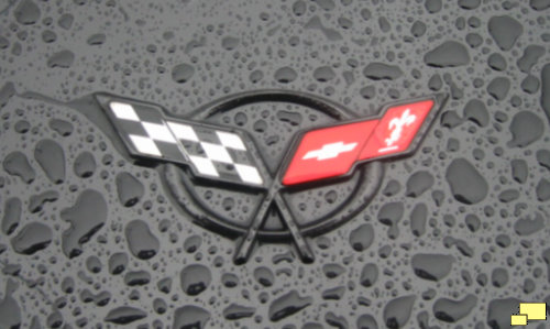 Corvette C5 Rear Emblem Raindrops