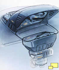 Corvette Indy Prototype CRT Based Rear View Display