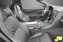 Corvette C5 Z06 black interior