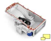 Corvette C6 ZR1 oil pan with oil cooler