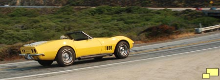 1968 Corvette is at home on Highway 1 in Big Sur California