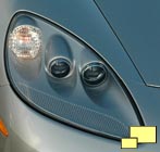C6 Corvette open headlights