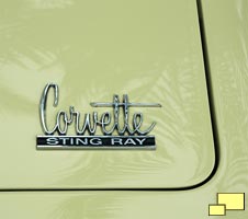 1966 Corvette hood insignia