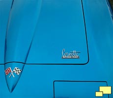 1966 Corvette hood insignia