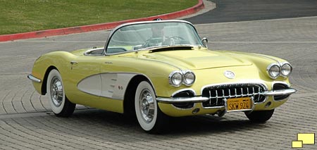 1958 Corvette in Panama Yellow