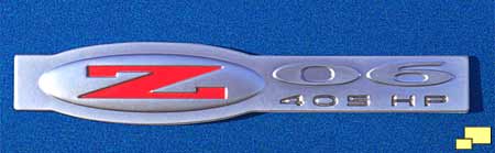 2002 Corvette Z06 side emblem