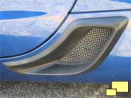 Corvette C5 Z06 rear brake cooling intake