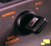 Corvette ZR-1 engine power switch