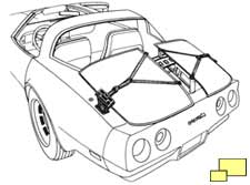 1980 Corvette roof panel carrier