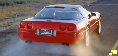 Corvette ZR-1 accelerating